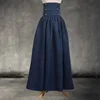 Vintage Medieval Renaissance Pleated Maxi Skirt For Women High Waist Cos Costume Autumn Gown Big Swing Skirt Plus Size S-3XL ► Photo 2/6