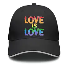 Love is Love вдохновляющие нетрадиционной Для мужчин прохладный Регулируемый сетчатый Солнечный хлопок Бейсбол Кепки Шапки