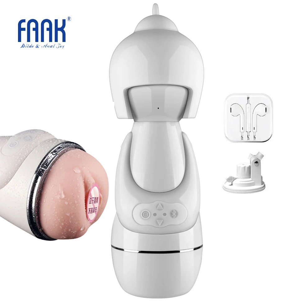 Мужской умный мастурбатор FAAK вибратор с двойным отверстием для Вагины и