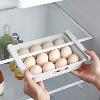 

Case Storage-Rack Refrigerator-Eggs Storage Box 12 Eggs Holder Food Container Case Fresh Spacer Layer Storage Rack Kitchen tool