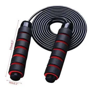 

New High weight rope skipping，Foam handle and wire rope ，Adjustable length，Suitable for gym exercise qiang