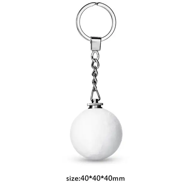 Moon Keychain with LED Llavero de luna con LED | 3D Print Model