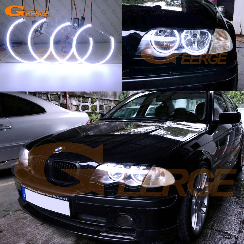 Для BMW E46 M3 Coupe Convertible 2001 2006 отличный ультра яркий COB led Ангельские Глазки halo кольца