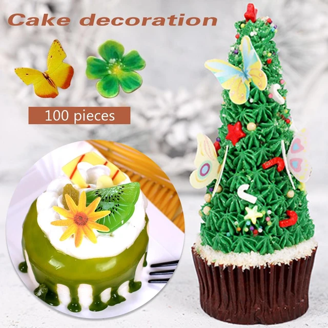 Edible Flowers Cake Decorations  Edible Flowers Cake Decorating - 50pcs  Cupcake Cake - Aliexpress