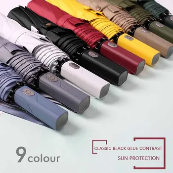 

Full Automatic Woman Umbrella Rain Women Sunshade Anti Uv Sun Umbrella Folding Umbrellas Windproof Girls Umbrellas Women Parasol