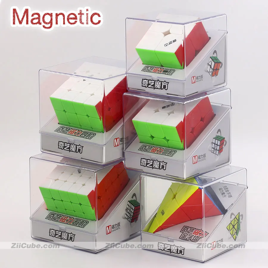 Magic cube puzlle QiYi magnetic puzzles magnet 2x2x2 3x3x3 4x4x4 5x5x5 Pyramid  4x4 pyramorphix 3x3 mastermorphix speed cube toy