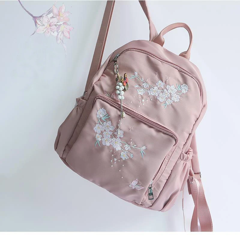 

Vintage Fashion Embroidery Shoulders Bags Travel Backpack Book School Backpacks Bags Tote Women's Handbags Backpacks Bag