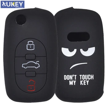 

Silicone Remote Key Case Fob Shell Cover For Audi A2 A3 S3 A4 S4 RS4 A6 S6 allroad A8 S8 TT Skin Jacket Sleeve