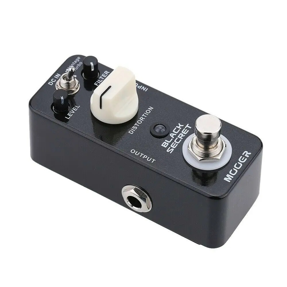 Mooer Black Secret Electric Guitar Effect Pedal Micro Mini Distortion 2 Working Modes True Bypass From Proco Rat Effect
