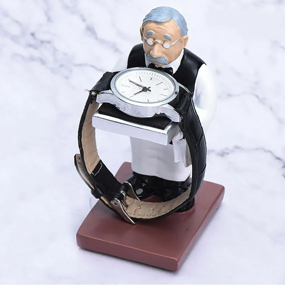Housekeeper Butler Watch Storage Box Case Glass Cover Jewelry Display Rack Stand Boxes Organizer | Дом и сад