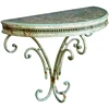 half round retro rusty decorative metal wall shelf ► Photo 3/6