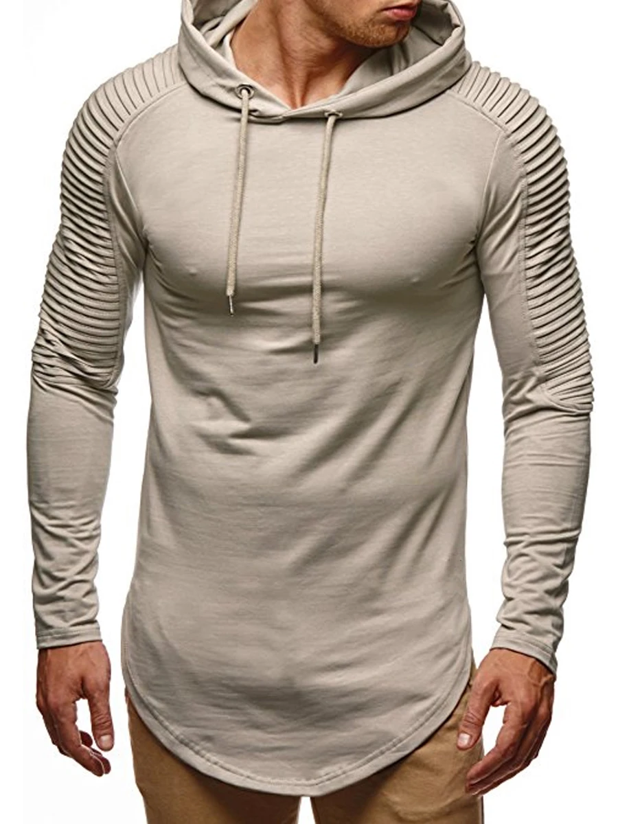 

Men Hoodie Plus Size Casual Streetwear Basic Hoodies Pullover Top Hooded Spring Fall 2019 Pure Black Male Fashion Sweatshirt 3XL