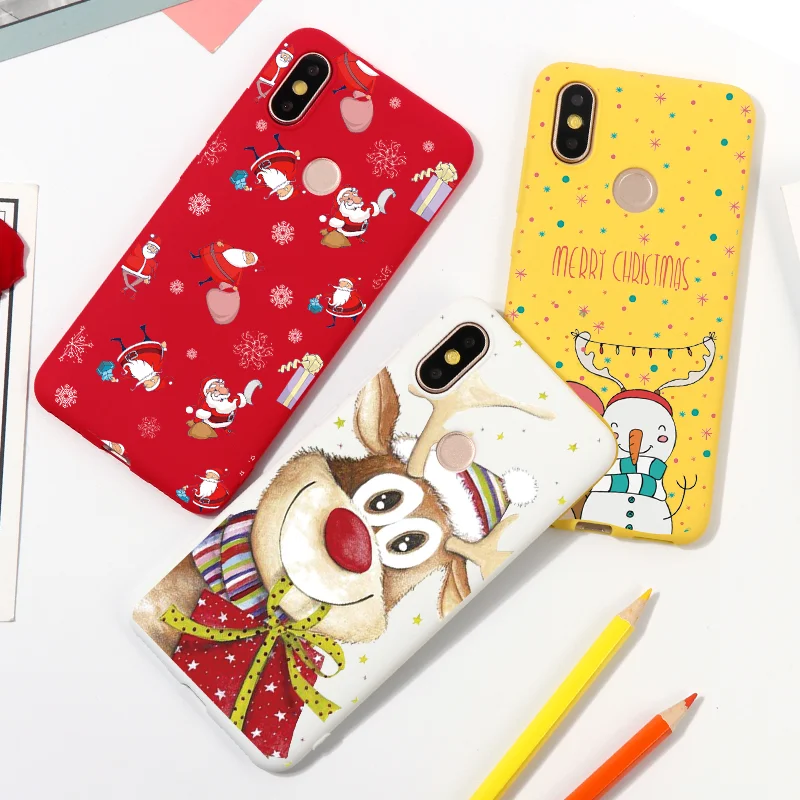 

Xmas Silicone Phone Case For TPU Xiaomi Redmi Note 7 6 5 Pro 7A 7 6 K20 Pro For XiaoMi 9T Pro 8 9 SE A1 A2 Lite 5X 6X Soft Cover