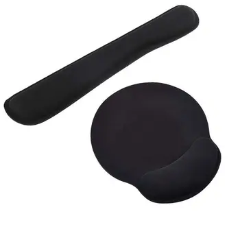 

Mouse Mat Gel Gaming Keyboard and Mouse Wrist Rest Mat Pad, Ergonomic Wrist Support Comfort Pad for Computer Laptop Office Typis