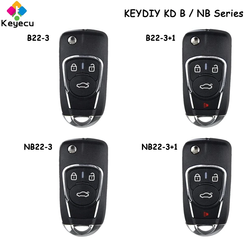 KEYECU B NB серии KD удален B22-3 + 1 NB22-3 для KD900 URG200 KD-X2 KEYDIY Универсальный дистанционный