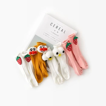 

Spring Summer Children Clothes Socks Cute Cartoon Wings Newborn Baby Socks Cotton Strawberry Eggs Lovely Wild Romper Accessories