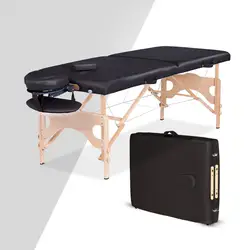 184*71 см складной массажный стол Портативный твердая деревянная, для SPA массажные столы из искусственной кожи Водонепроницаемый Красота