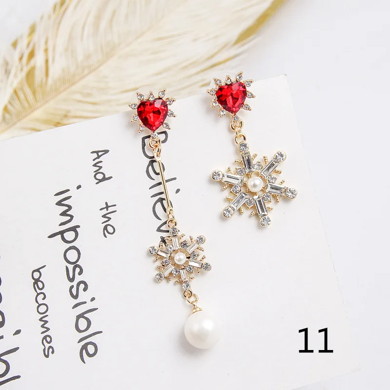 2019 New Hot Sale 20 Style Red Fashion Korean Elegant Geometric Dangle Earrings for Women Cute Pendant Mujer Jewelry