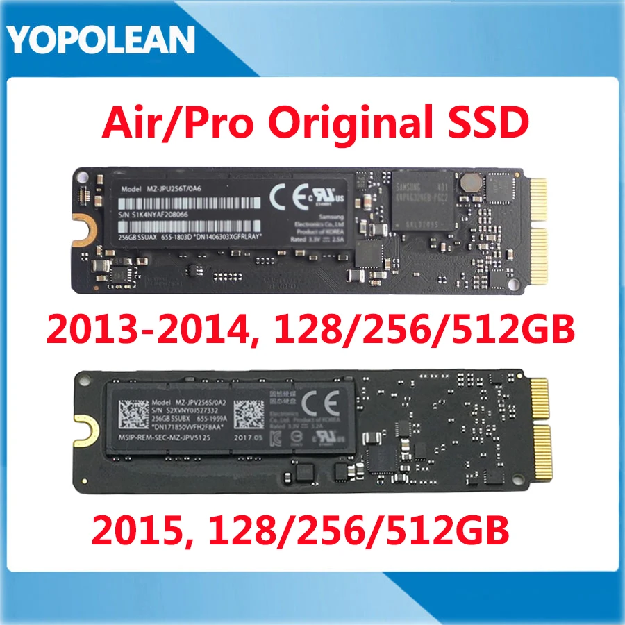 Original SSD Solid State Drive For Macbook Pro Retina A1502 A1398 Air
