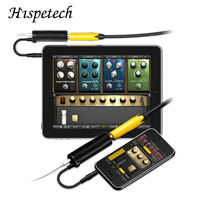 

HISPETECH Guitar Line Rig Guitar Link Line Audio Interface Cable Interface System Amplifier Effect Pedal Tuner For IPhone IPad