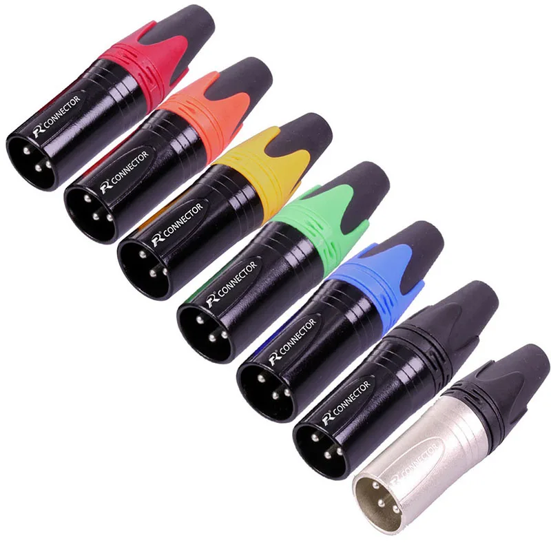 10 pcs lote 3 pinos xlr plug 01