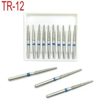 

Dental Dimaond Burs 1 .6mm High Speed Handpiece Polishing Diamond Bur Drill Kit For Dentist Supplies TR-12