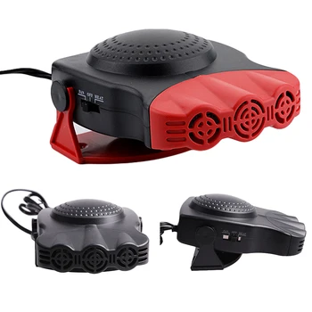 

2 in 1 Heating/Cooling Function 3-Outlet Car Heater Auto Electronic Heater Fan Fast Heating Defrost 12V 150W Car Heater