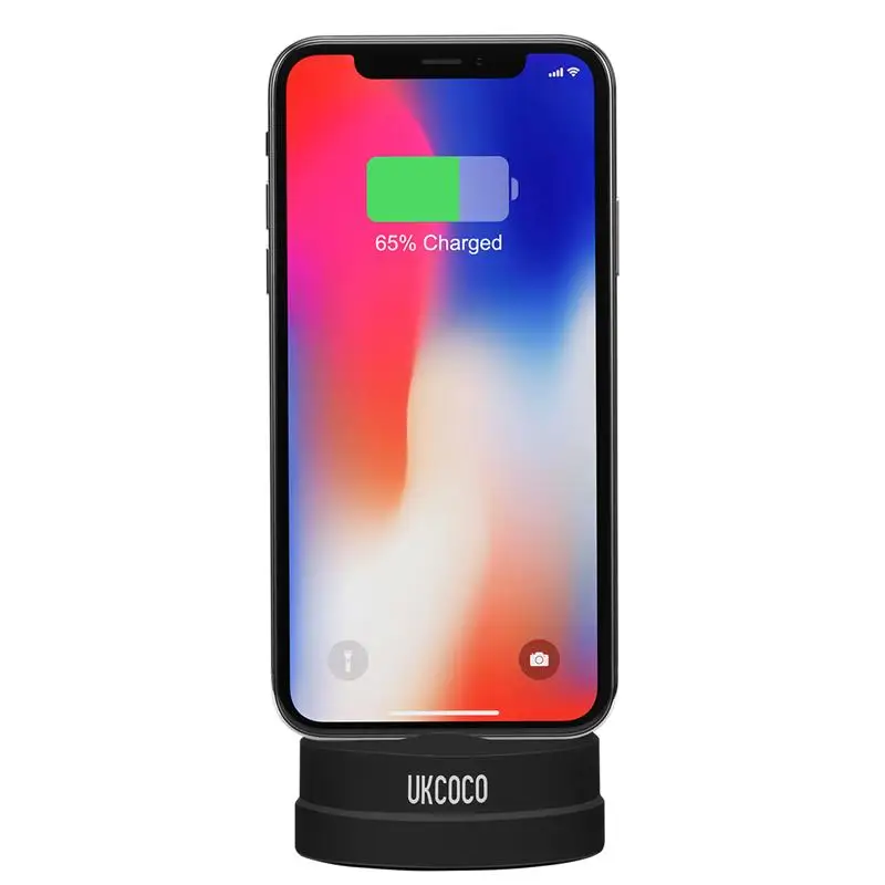 

UKCOCO 2-in-1 Washable Premium Silicone Soft Adjustable Charging Stand Dock Holder for AirPods for Apple Accessories for iPhone