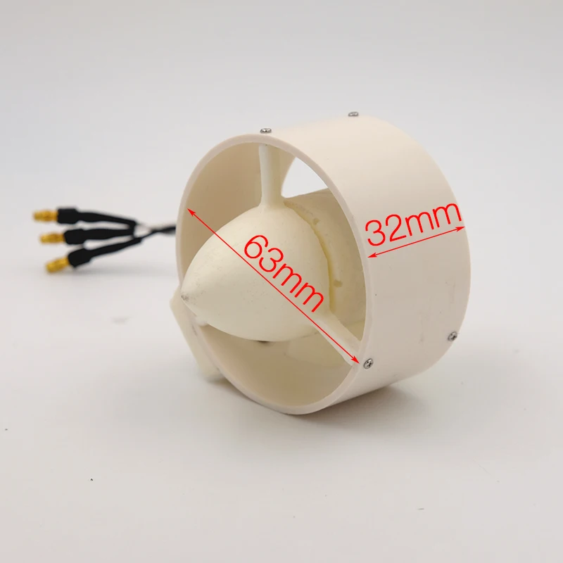 

12V 800KV Brushless Motor Underwater Thruster 2KG 63mm Thrust 15A Modification Drive Propulsion Parts for RC ROV Tug Bait Boat