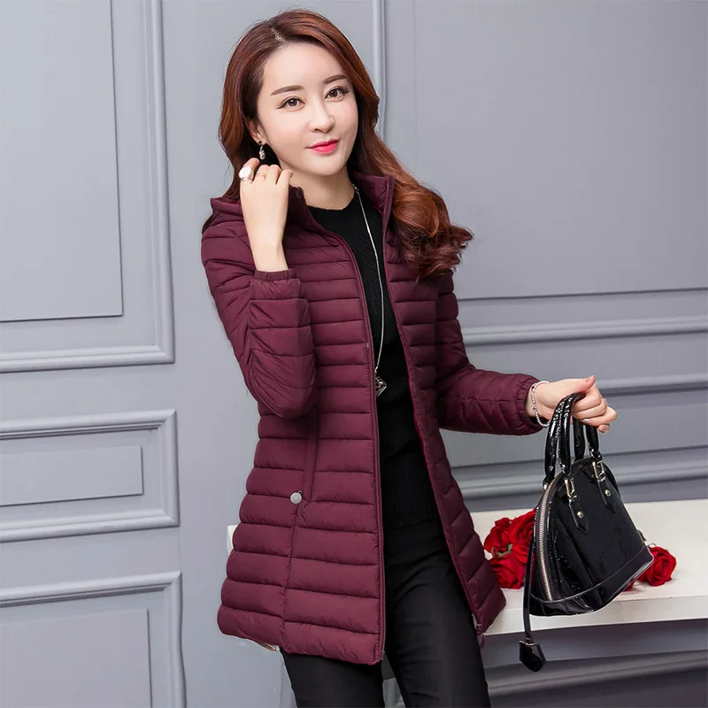 

Cotton-padded Clothes Medium-length Women's 2018 New Style Winter Coat Korean-style Loose-Fit Plus-sized off Season Fat Mm down