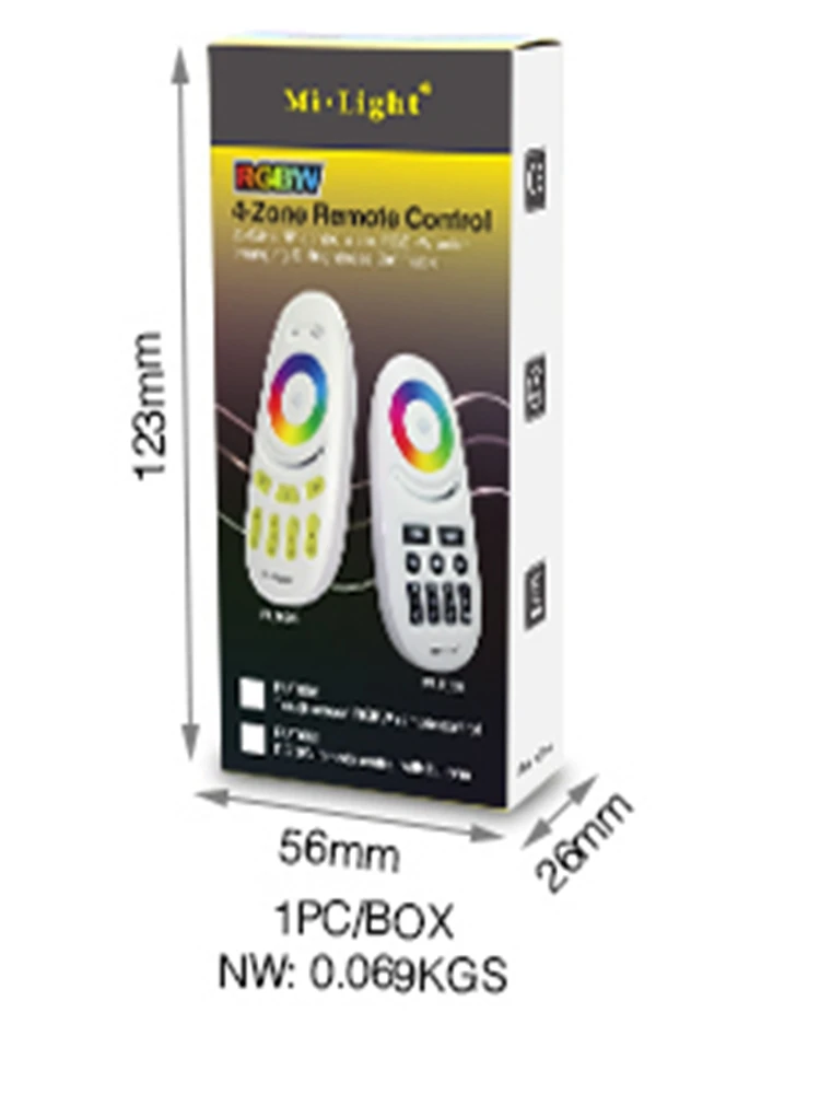 Miboxer(milight) FUT095 беспроводной светодиодный 2 4G RF 4 зонный сенсорный экран RGBW пульт