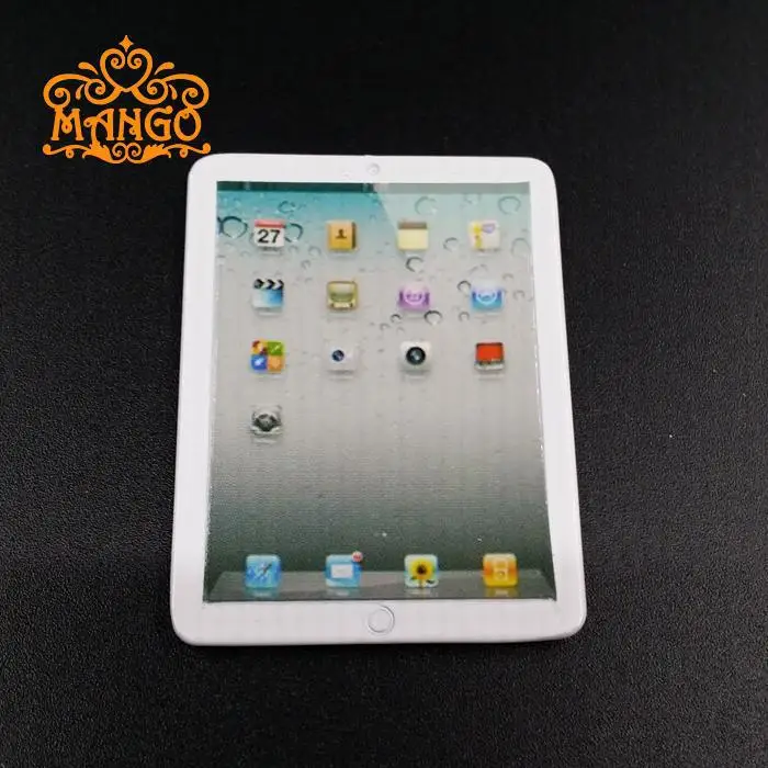 

1: 12 Dollhouse Mini Furniture Model Office Accessories iPad Laptop Tablet PC