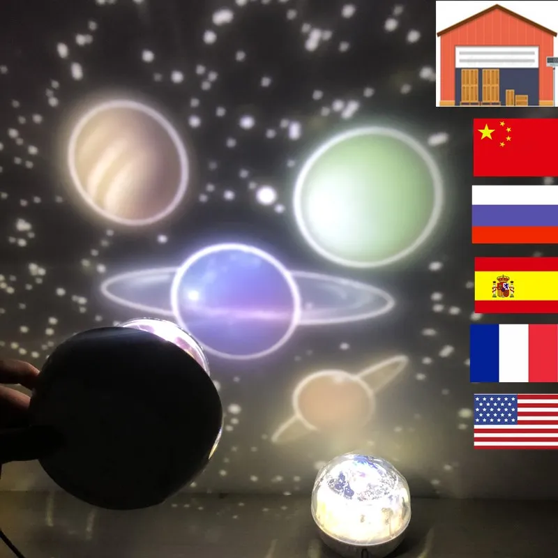 Star Projectors for Home LED desk lamp Night Light Colorful Rotating birthday gift Children's lamp projector Bedroom home planet