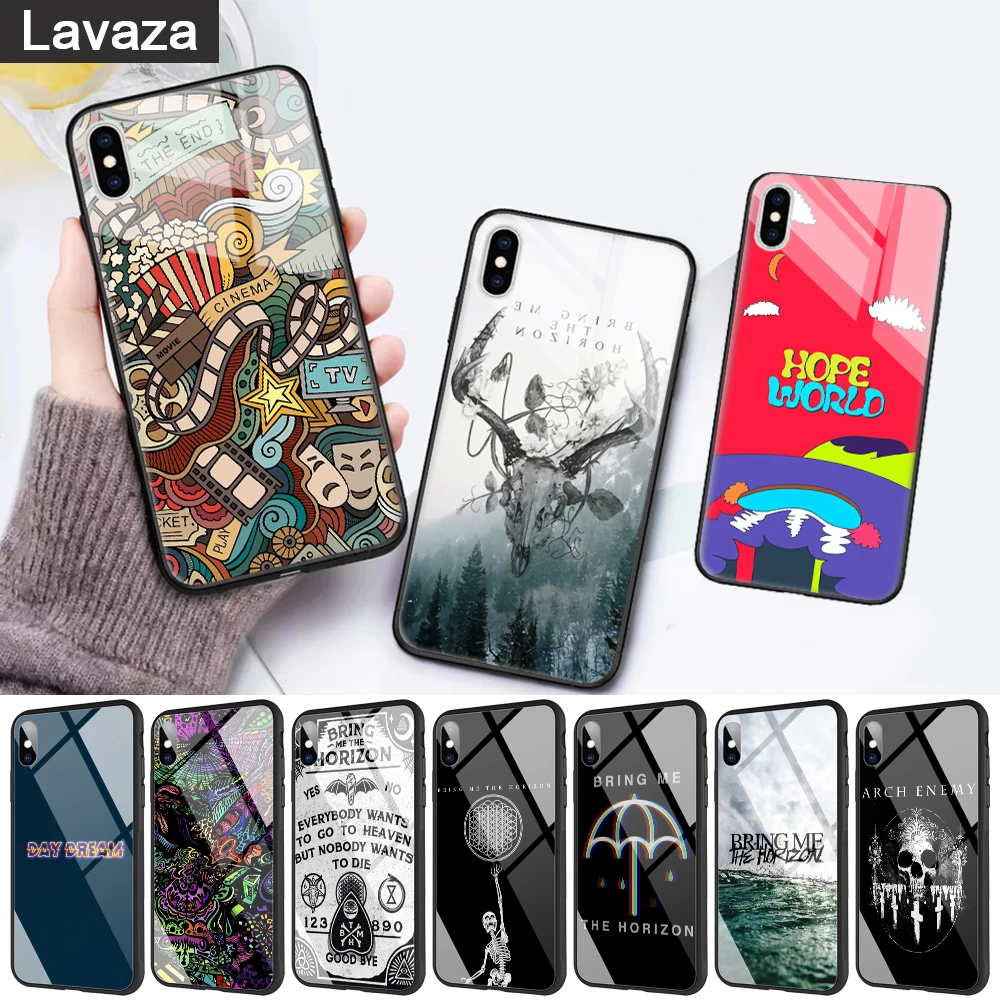 The bring me horizon Glass Phone Case for Apple iPhone 11 Pro X XS Max 6 6S 7 8 Plus 5 5S SE | Мобильные телефоны и