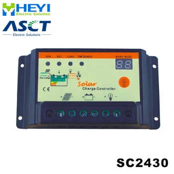 

SC2430 Universal solar controller with External temperature sensor 12V / 24V 30A charge and discharge