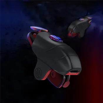 

1 Pair One-Click Burst Fire Button Game Trigger Anti-slip Button Gamepad Shooting Triggers for PUBG Game Cell Phone Accessories