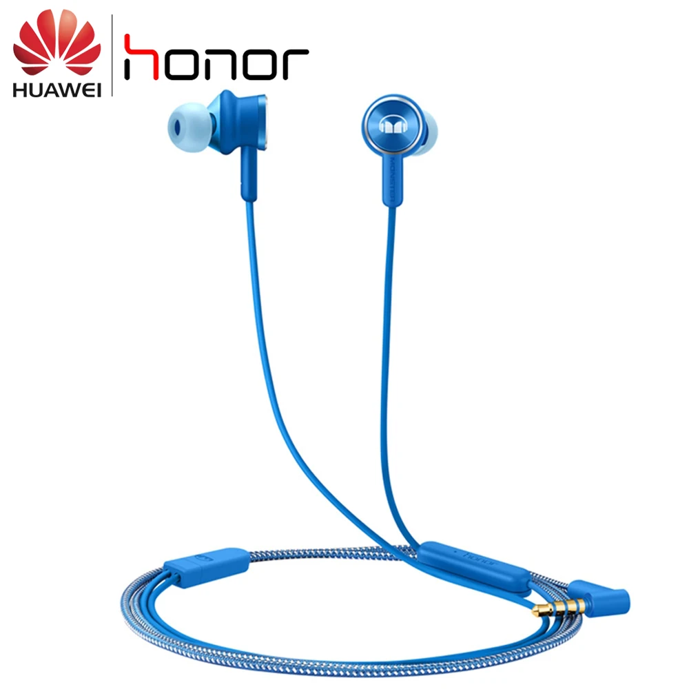 Huawei гарнитура Honor наушники для Monster 2 Hi Res AM17 3 5 мм вкладыши с дистанционным