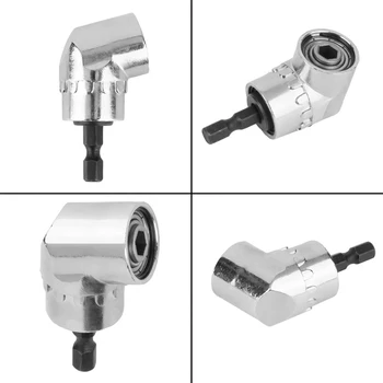 

50mm Right Angle Drill Bit & Socket Adapter Hex Screwdriver Connecting Tools Kit