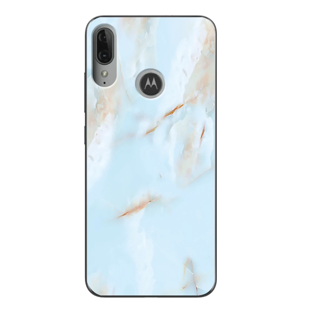 Design8 Чехол для телефона Motorola Moto P40 power One action vision Pro zoom P30 play E5 E6 G6 G7 Play Plus прозрачный мраморный чехол с принтом - Цвет: Design8