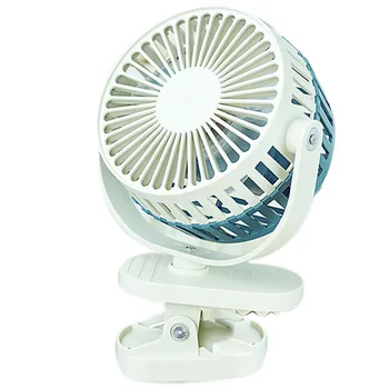 

Clamp USB Fan, Stepless Adjust Speed 360 Degree Tilt Desk Clip on Rechargeable USB Cooling Fan for Baby Stroller Kitchen Travel