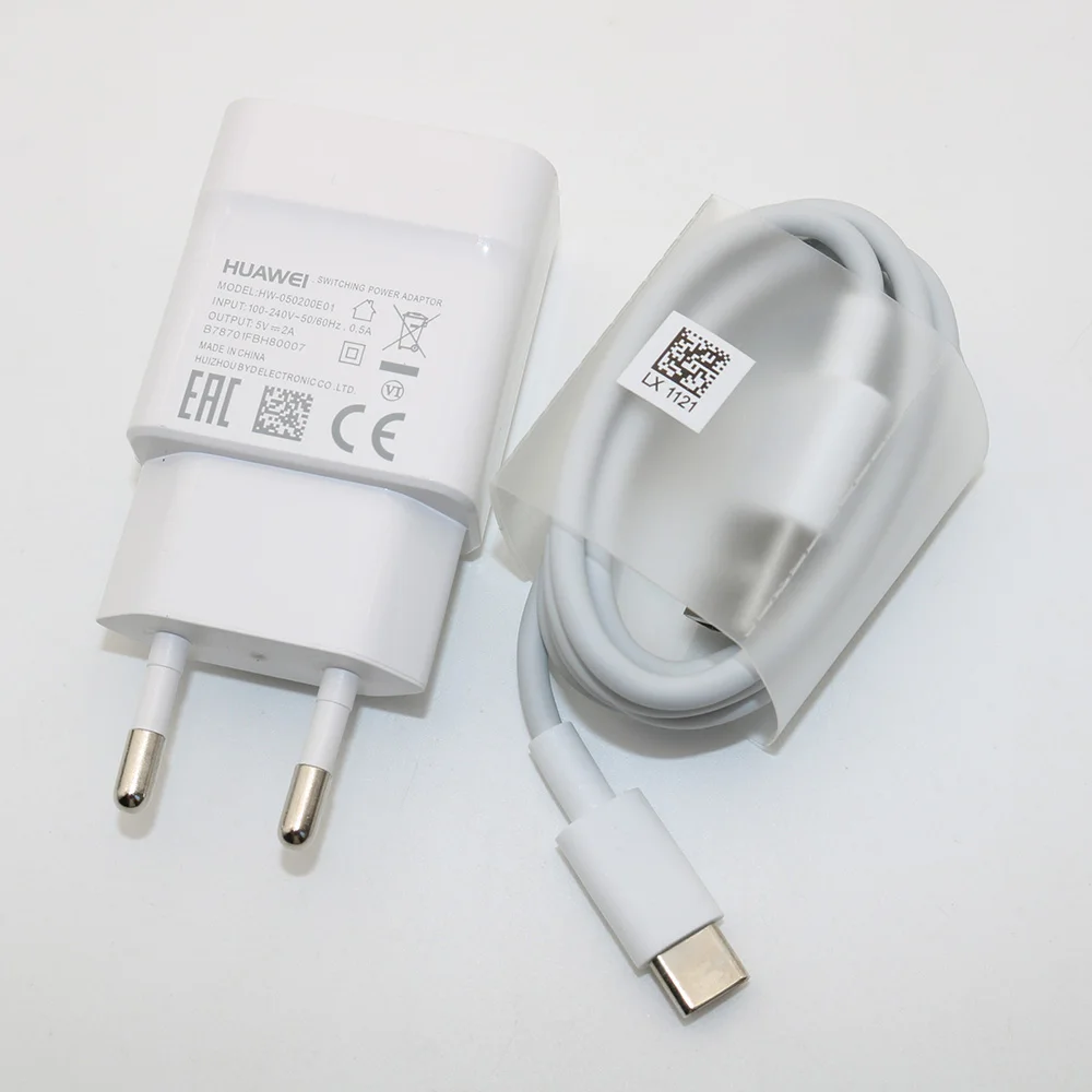 huawei 5V2A зарядное устройство ЕС Быстрая Зарядка адаптер питания usb микро кабель для p9 8 lite honor 8x 7x y6 y7 y9 p smart z - Тип штекера: EU Add Type c Cable
