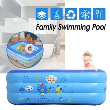 Piscina inflable de 3 capas para niños, piscina infantil de 120/130/150cm, para exterior, interior, baño, bañera, juego de agua