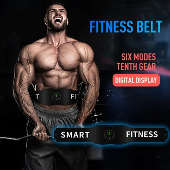 

New Fitness Belt Lazy Home Sports Relax Digital Display Charging EMS Micro Current Fitness Muscle Abdominal Muscle Stick