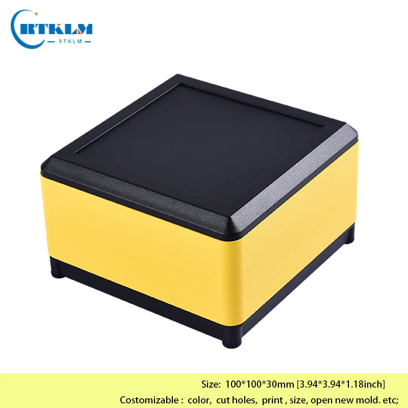 Aluminium metal box DIY junction box aluminium electronic project box diy case housing amplifier enclosure 100*100*30mm