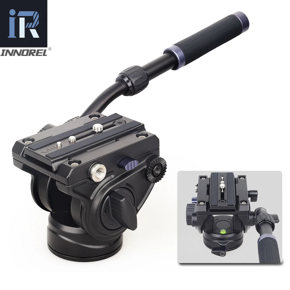 F60/F80 Video Fluid Head Panoramic Hydraulic DSLR Camera Tripod Head for Monopod Slider adjustable Handle Manfrotto Q.R. Plate camera fluid head camera panoramic head