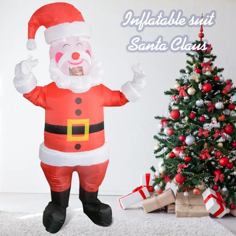 

Inflatable Costumes Kids Polyester Funny Event Executive Costume Adults Christmas Cosplay Jumpsuit Outfits Santa Claus