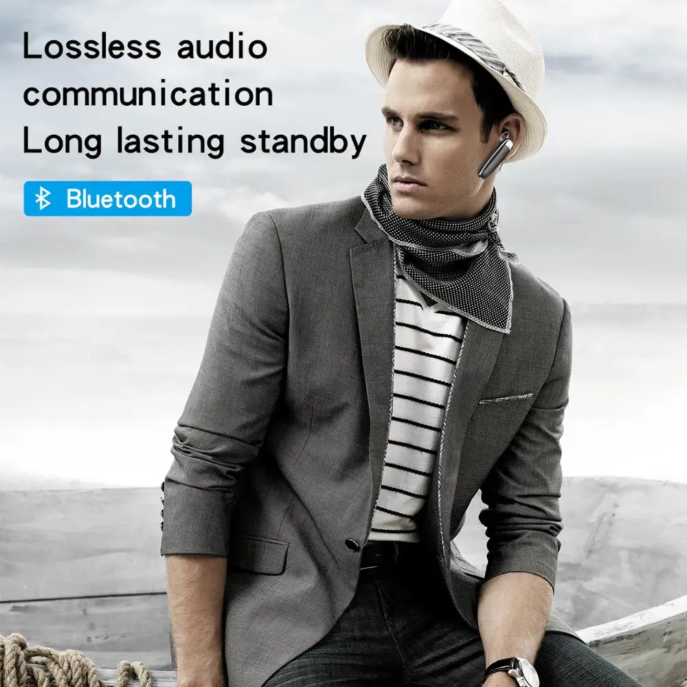 Newest E6 Wireless Earphones Bluetooth 5 0 Mini Headphones Left Right Ear hook Handsfree Headset with mic for iPhone Android IOS