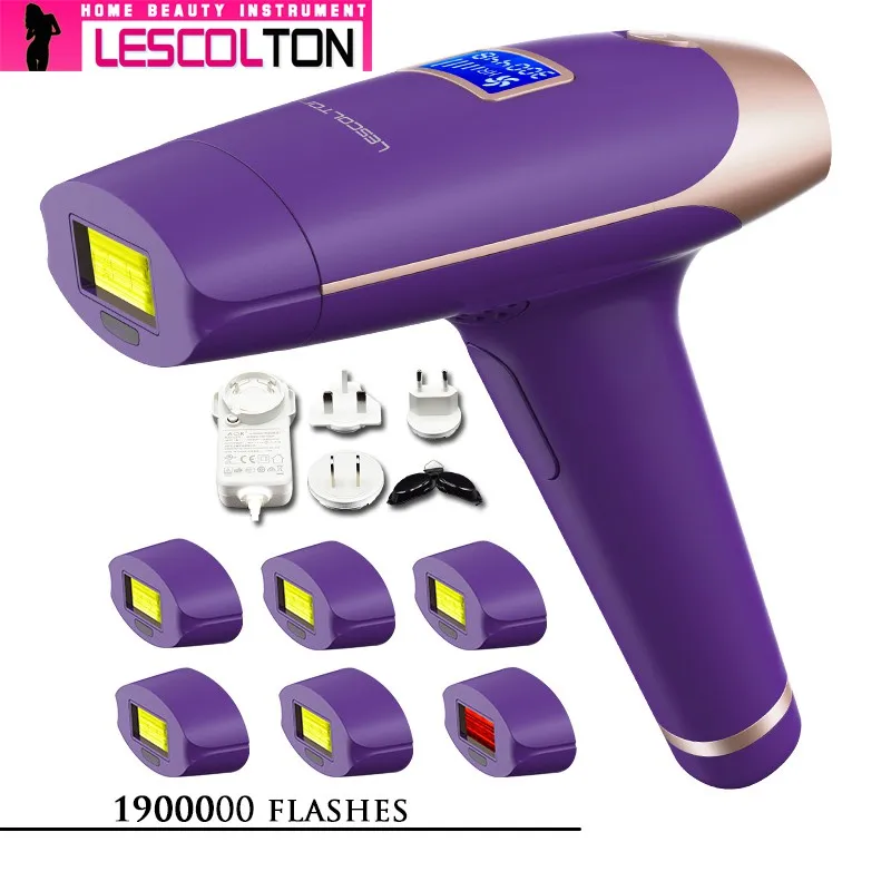 Lescolton больше ламп IPL эпилятор для удаления волос с ЖК-дисплеем T009i лазерный постоянный Триммер электрический depilador лазер