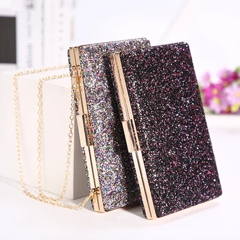

Luxy Moon Women's Evening Clutch Sequin Wedding Handbag Luxury Women Shoulder Bags Elegant Black Purse Bolsos mujer ZD1533