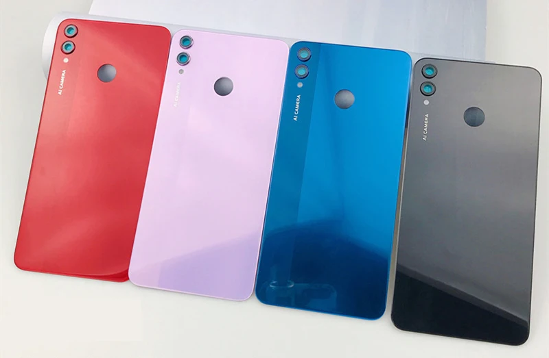 Для huawei Honor 8X Задняя крышка батареи задняя крышка корпуса Дверь для huawei Honor 8X Камера стеклянная линза Запасная часть
